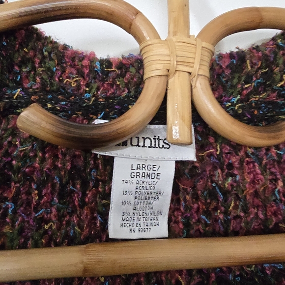 Vintage Multicolor Fringed Women's Sweater - Picture 9 of 10